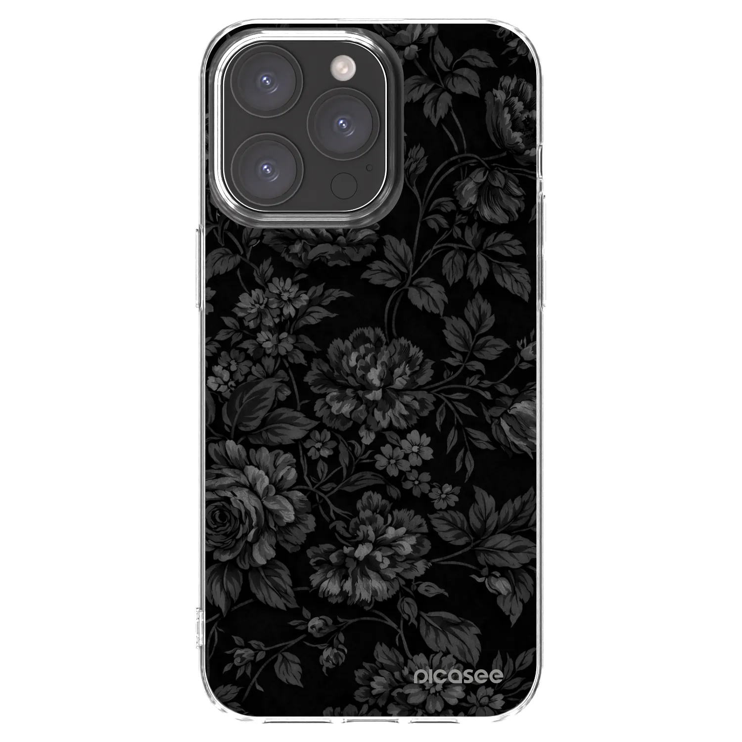 Picasee Apple iPhone 15 Pro Max Hülle - Transparentes Silikon - Dark Romance