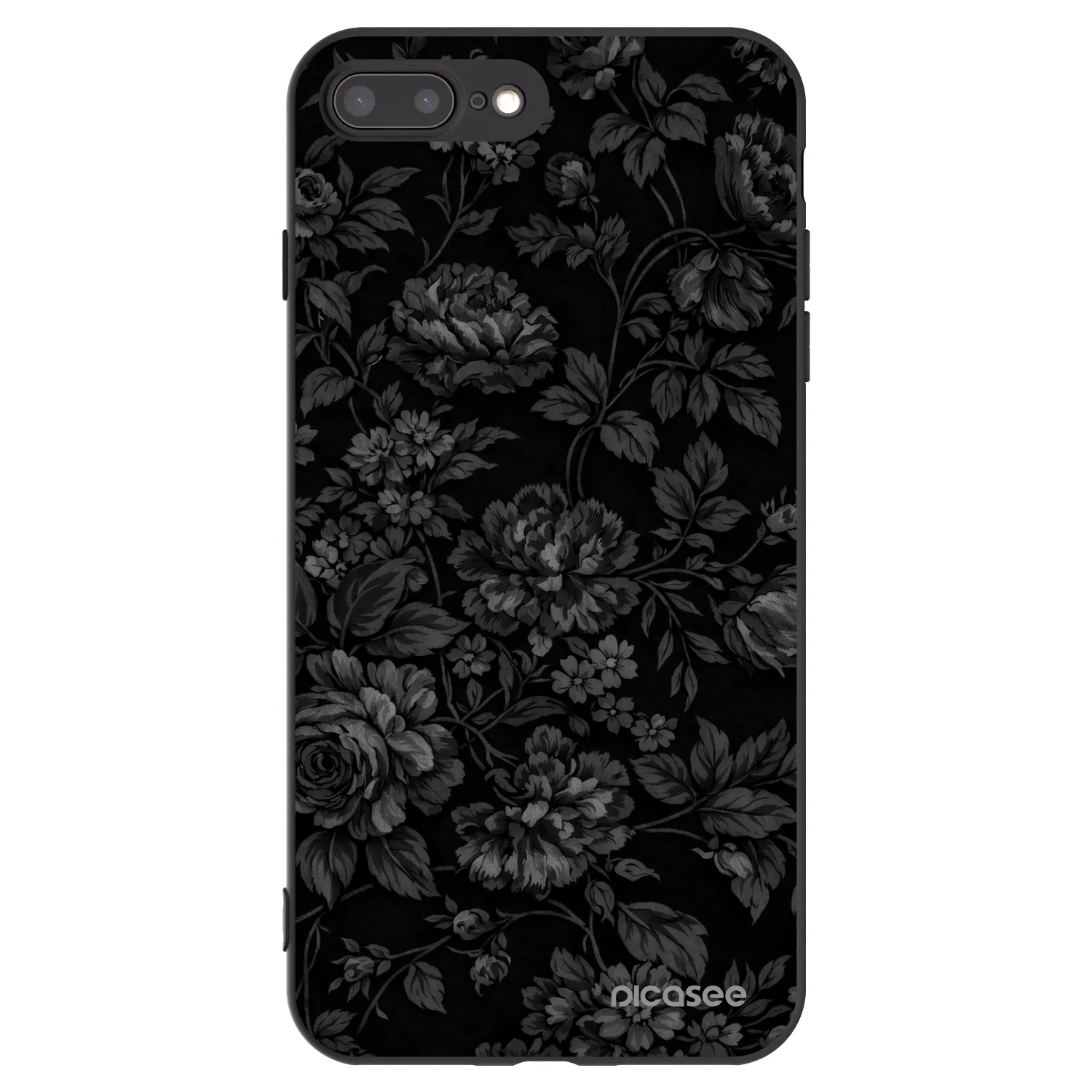 Picasee Apple iPhone 7 Plus Hülle - Schwarzes Silikon - Dark Romance