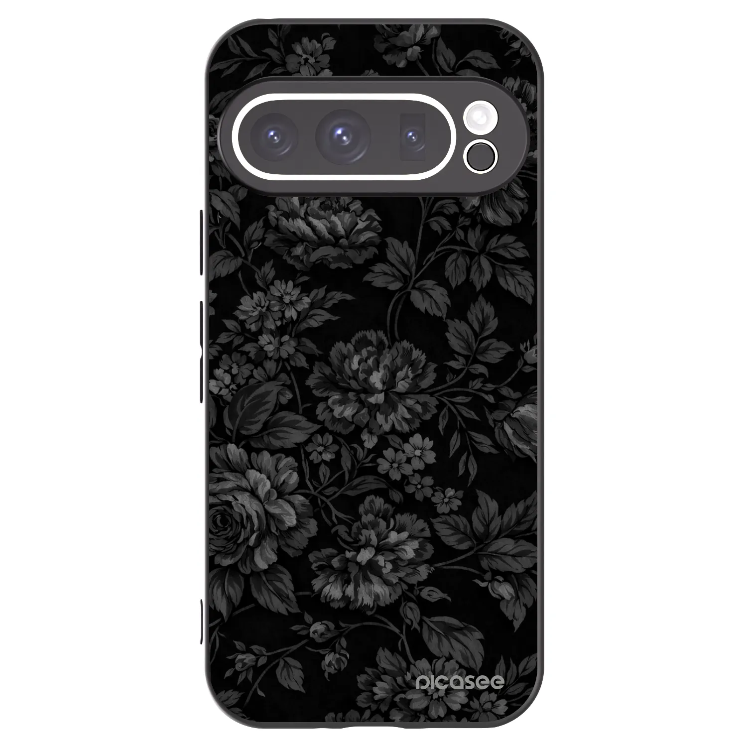 Picasee Google Pixel 9 Pro Hülle - Schwarzes Silikon - Dark Romance
