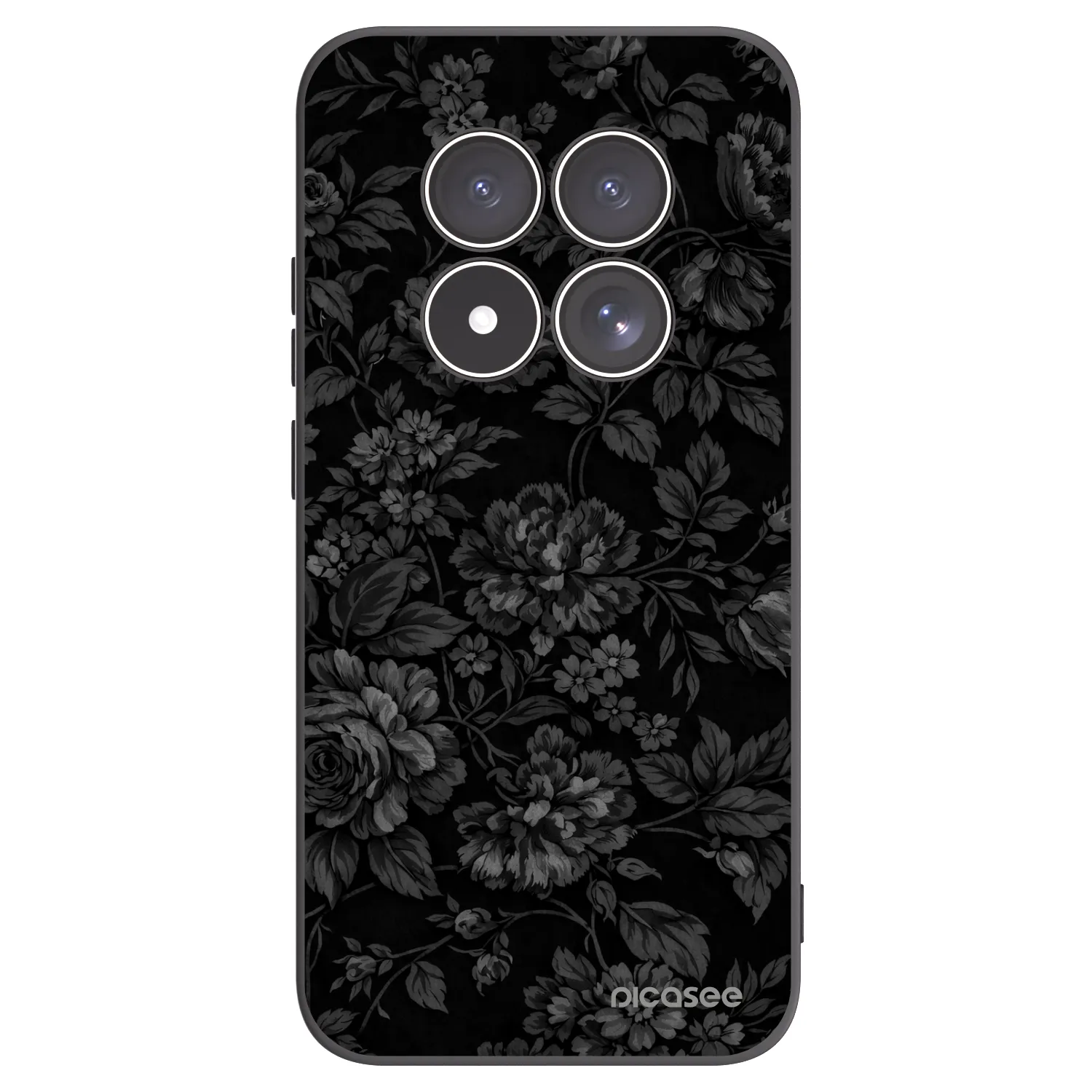 Picasee Xiaomi Redmi Note 15 Pro 4G Hülle - Schwarzes Silikon - Dark Romance