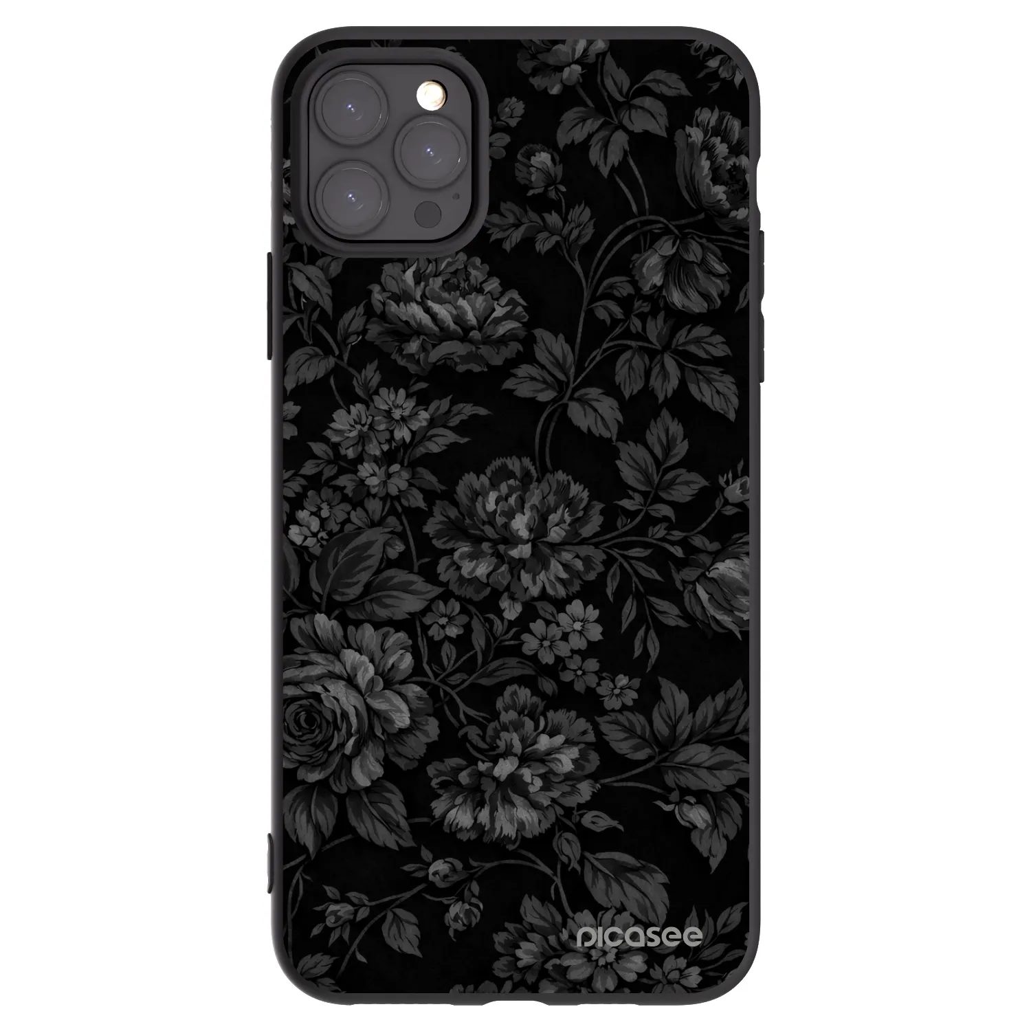 Picasee Apple iPhone 11 Pro Max Hülle - Schwarzes Silikon - Dark Romance
