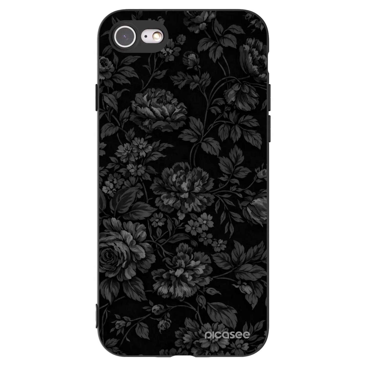 Picasee Apple iPhone SE 2020 Hülle - Schwarzes Silikon - Dark Romance