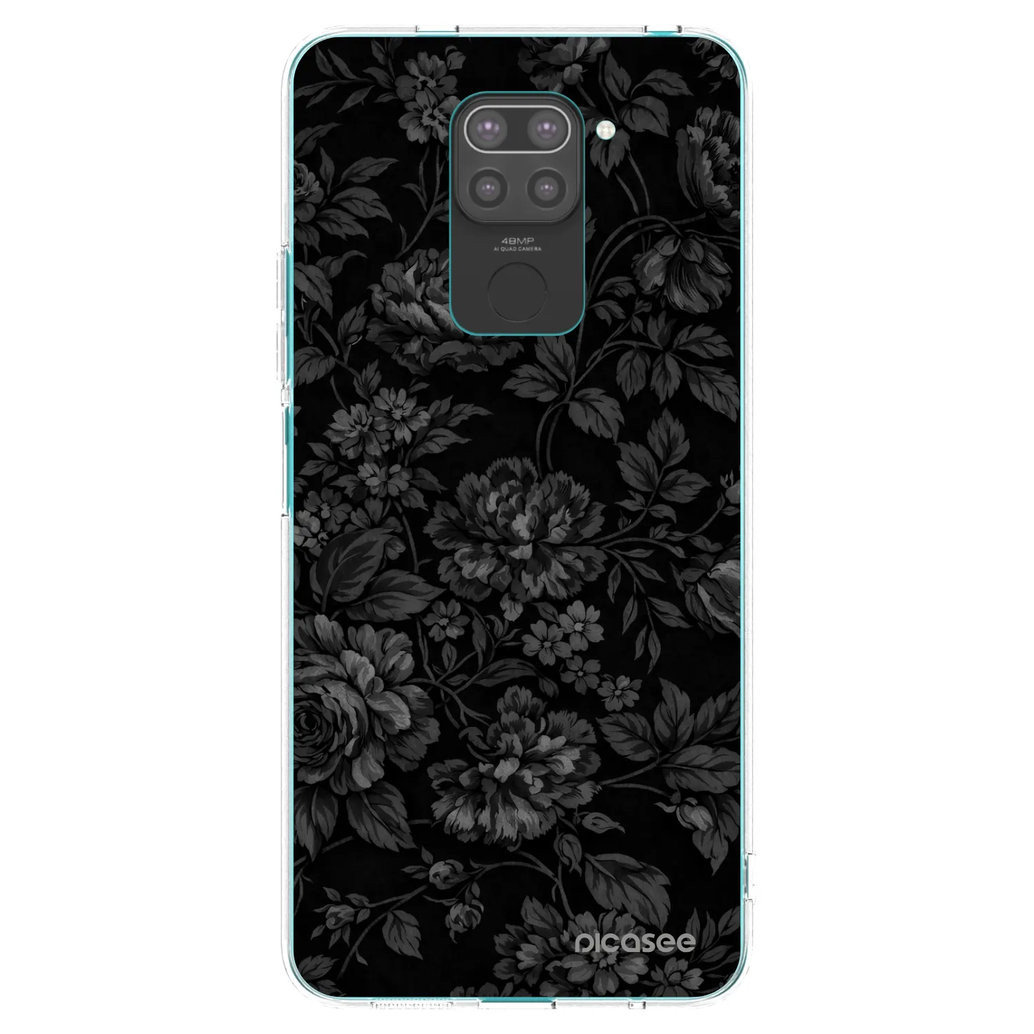 Picasee Xiaomi Redmi Note 9 Hülle - Schwarzes Silikon - Dark Romance