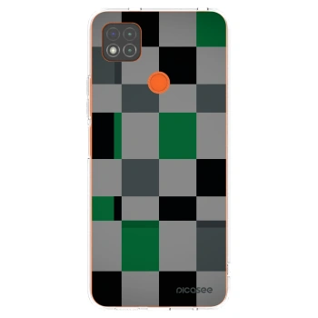 Picasee Xiaomi Redmi 9C Hülle - Transparentes Silikon - Block Grid