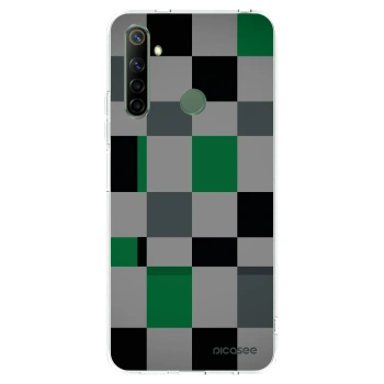 Picasee Realme 6i Hülle - Transparentes Silikon - Block Grid