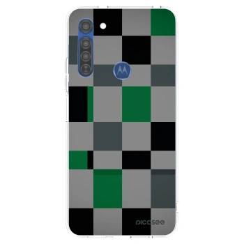 Hülle für Motorola Moto G8 - Block Grid