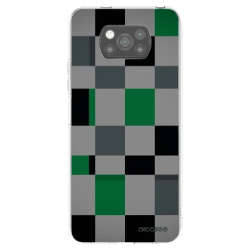 Picasee Xiaomi Poco X3 Pro Hülle - Schwarzes Silikon - Block Grid