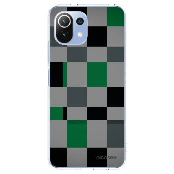 Picasee Xiaomi Mi 11 Lite Hülle - Transparentes Silikon - Block Grid