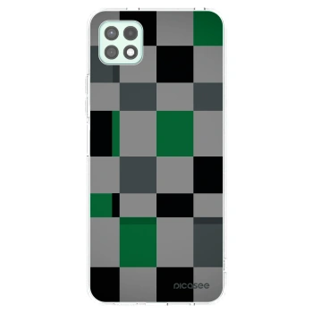 Picasee Samsung Galaxy A22 A226B 5G Hülle - Transparentes Silikon - Block Grid