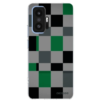 Picasee Xiaomi 11T Pro Hülle - Transparentes Silikon - Block Grid