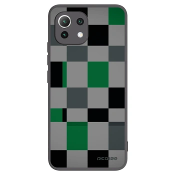 Picasee Xiaomi 11 Lite 5G NE Hülle - Schwarzes Silikon - Block Grid