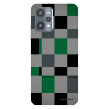 Picasee Realme 9 Pro 5G Hülle - Transparentes Silikon - Block Grid