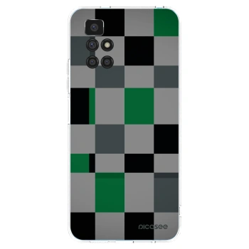 Picasee Xiaomi Redmi 10 (2022) Hülle - Transparentes Silikon - Block Grid