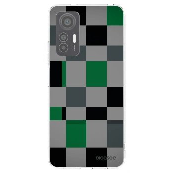 Picasee Xiaomi 12 Lite Hülle - Transparentes Silikon - Block Grid