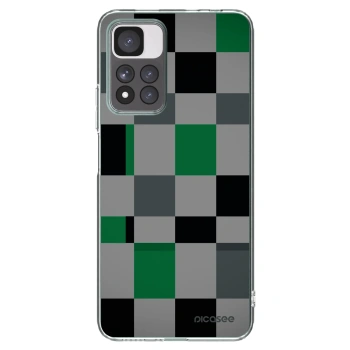 Picasee Xiaomi Redmi Note 11 Pro+ 5G Hülle - Transparentes Silikon - Block Grid