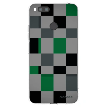 Picasee Xiaomi Redmi A1 Hülle - Transparentes Silikon - Block Grid