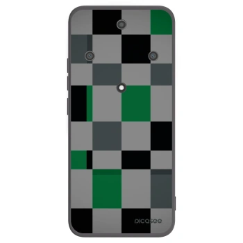 Picasee Honor Magic5 Lite 5G Hülle - Schwarzes Silikon - Block Grid