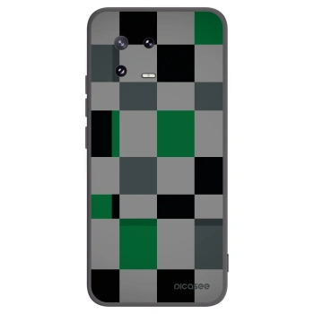 Picasee Xiaomi 13 Pro Hülle - Schwarzes Silikon - Block Grid
