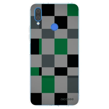 Picasee Huawei Nova 3 Hülle - Transparentes Silikon - Block Grid