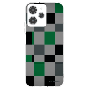 Picasee Xiaomi Redmi 12 4G Hülle - Transparentes Silikon - Block Grid