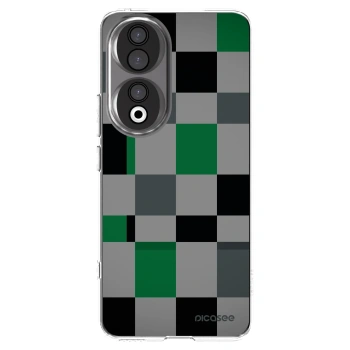 Picasee Honor 90 5G Hülle - Transparentes Silikon - Block Grid