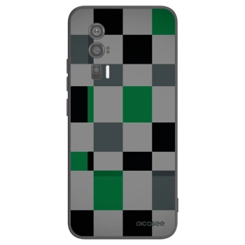 Picasee Xiaomi Poco F5 Pro 5G Hülle - Schwarzes Silikon - Block Grid