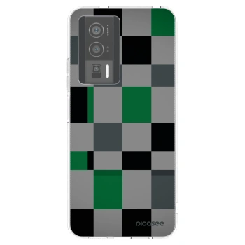Picasee Xiaomi Poco F5 Pro 5G Hülle - Transparentes Silikon - Block Grid