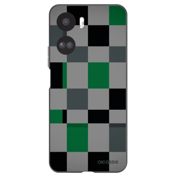 Picasee Honor 90 Lite 5G Hülle - Schwarzes Silikon - Block Grid