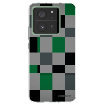 Picasee Xiaomi 13T Pro Hülle - Transparentes Silikon - Block Grid