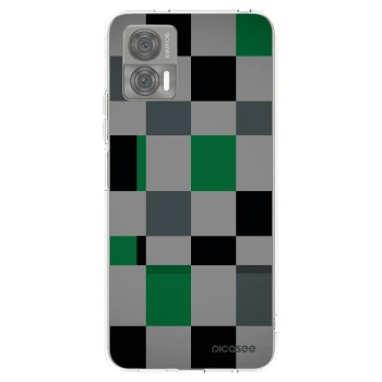 Picasee Motorola Edge 30 Neo Hülle - Transparentes Silikon - Block Grid