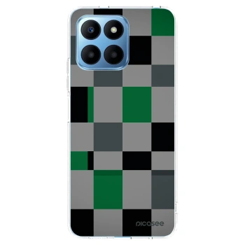 Picasee Honor 70 Lite Hülle - Transparentes Silikon - Block Grid