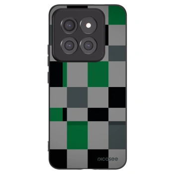 Picasee Xiaomi 14 Pro Hülle - Schwarzes Silikon - Block Grid