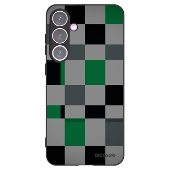 Picasee Samsung Galaxy S24+ S926B 5G Hülle - Schwarzes Silikon - Block Grid