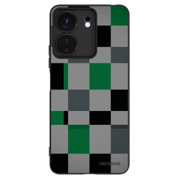 Picasee Xiaomi Redmi 13C 4G Hülle - Schwarzes Silikon - Block Grid