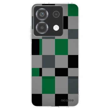 Picasee Xiaomi Poco X6 Hülle - Transparentes Silikon - Block Grid