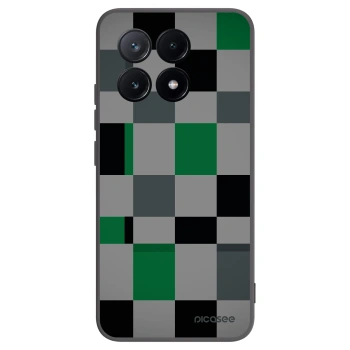 Picasee Xiaomi Poco X6 Pro Hülle - Schwarzes Silikon - Block Grid