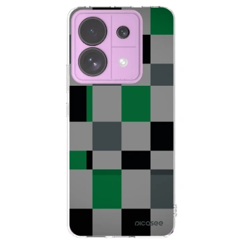 Picasee Xiaomi Redmi Note 13 Pro 5G Hülle - Transparentes Silikon - Block Grid