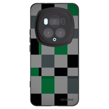 Picasee Honor Magic6 Pro Hülle - Schwarzes Silikon - Block Grid