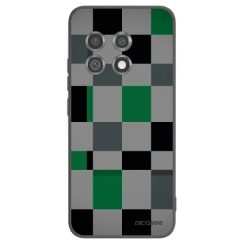 Picasee OnePlus 11 5G Hülle - Schwarzes Silikon - Block Grid