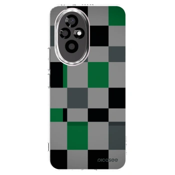 Picasee Honor 200 Pro 5G Hülle - Transparentes Silikon - Block Grid