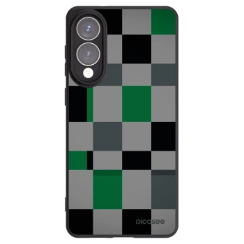Picasee Samsung Galaxy S25 Edge 5G Hülle - Schwarzes Silikon - Block Grid