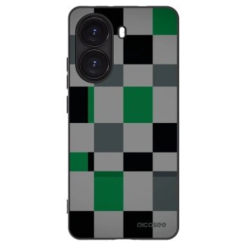 Picasee Xiaomi Poco X7 Pro 5G Hülle - Schwarzes Silikon - Block Grid
