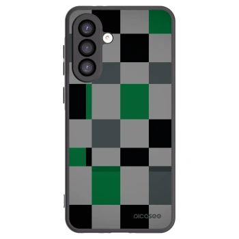 Picasee Samsung Galaxy A26 5G A266B Hülle - Schwarzes Silikon - Block Grid
