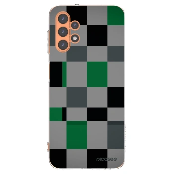 Picasee Samsung Galaxy A13 5G Hülle - Transparentes Silikon - Block Grid
