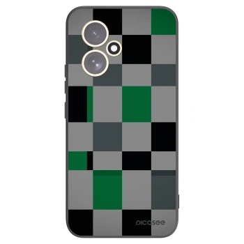 Picasee Honor 400 5G Hülle - Schwarzes Silikon - Block Grid