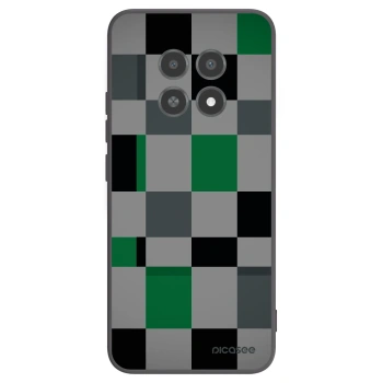 Picasee Realme 12X Hülle - Schwarzes Silikon - Block Grid