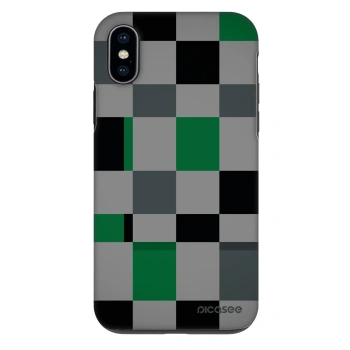 Hülle für Apple iPhone X/XS - Block Grid