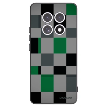 Picasee Xiaomi Redmi Note 15 Hülle - Schwarzes Silikon - Block Grid