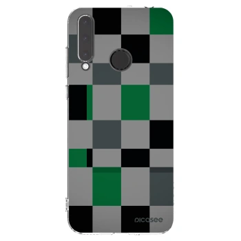 Picasee Honor 20 Lite Hülle - Transparentes Silikon - Block Grid