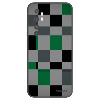 Picasee Xiaomi Mi Note 10 Lite Hülle - Schwarzes Silikon - Block Grid